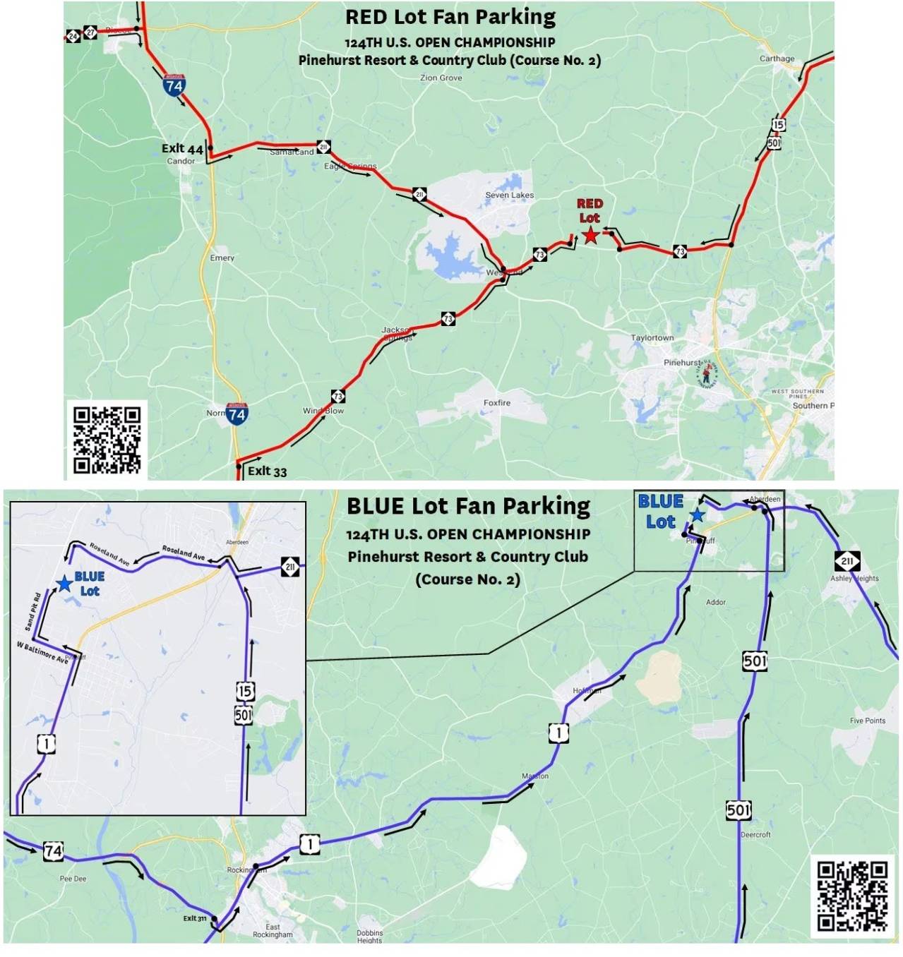 TRAVEL PARKING US Open Golf 10 16 Jun 2024 Pinehurst Resort Pinehurst Resort V2 52510 