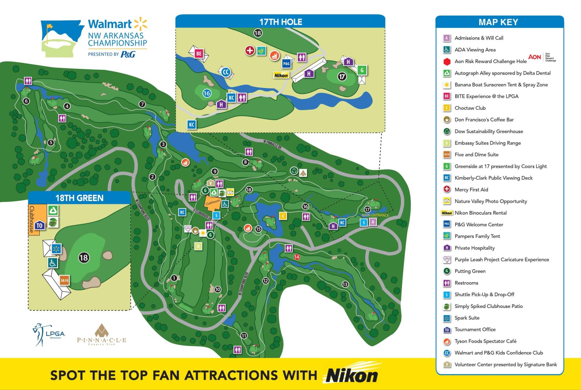 Pinnacle Country Club Map