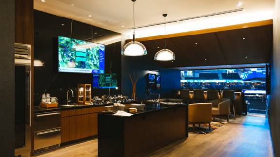 Pitchbook Suite interior at Climate Pledge Arena