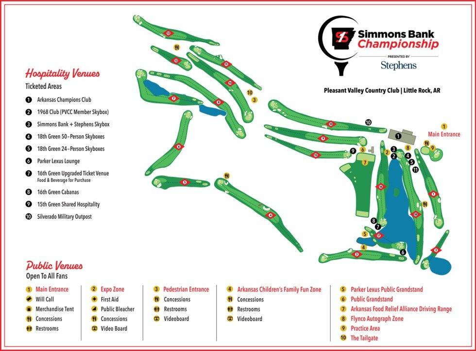 Pleasant Valley Country Club Map