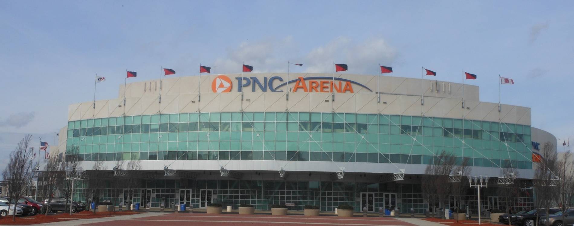 PNC Arena exterior in Raleigh