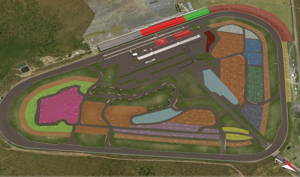 Pocono Raceway Map