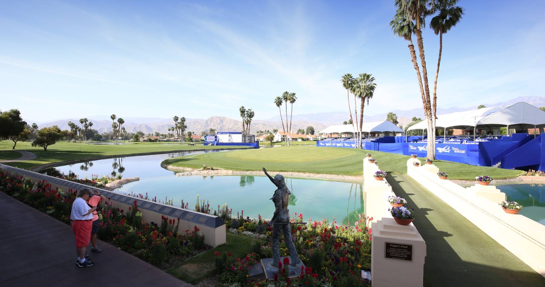 Poppie's Pond was one of the Chevron Championship's iconic traditions