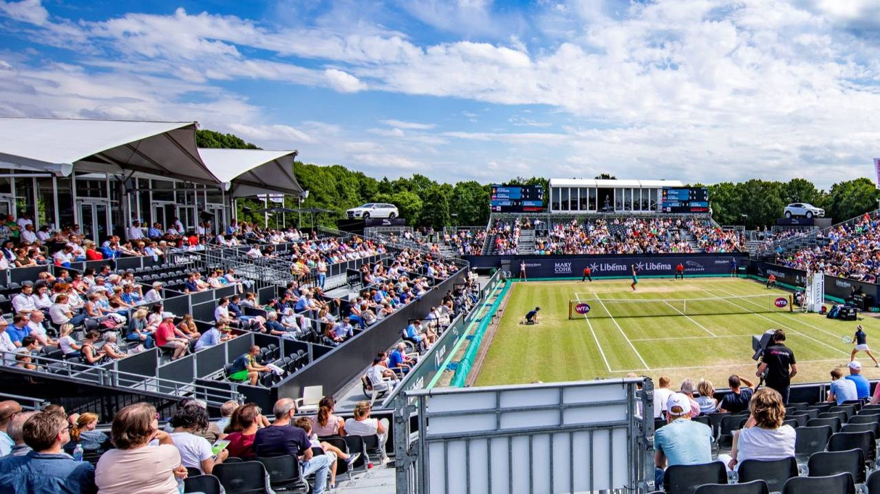 Premium Seats are opposite the umpire's side