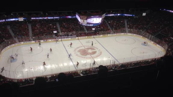 Press Level Section 7 at Scotiabank Saddledome