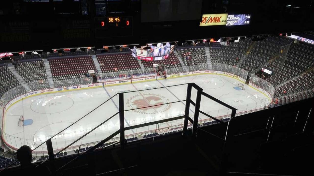 Press Level Section 8 at Scotiabank Saddledome