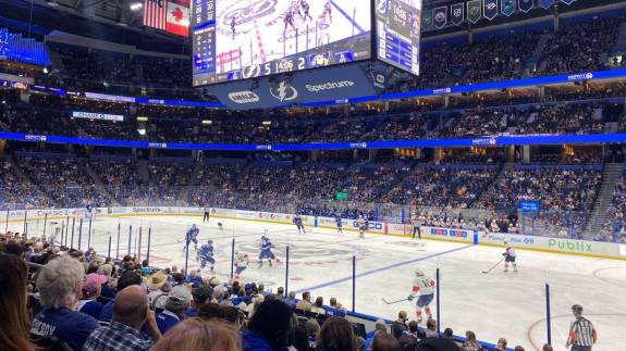 Promenade Level Section 114 at Amalie Arena