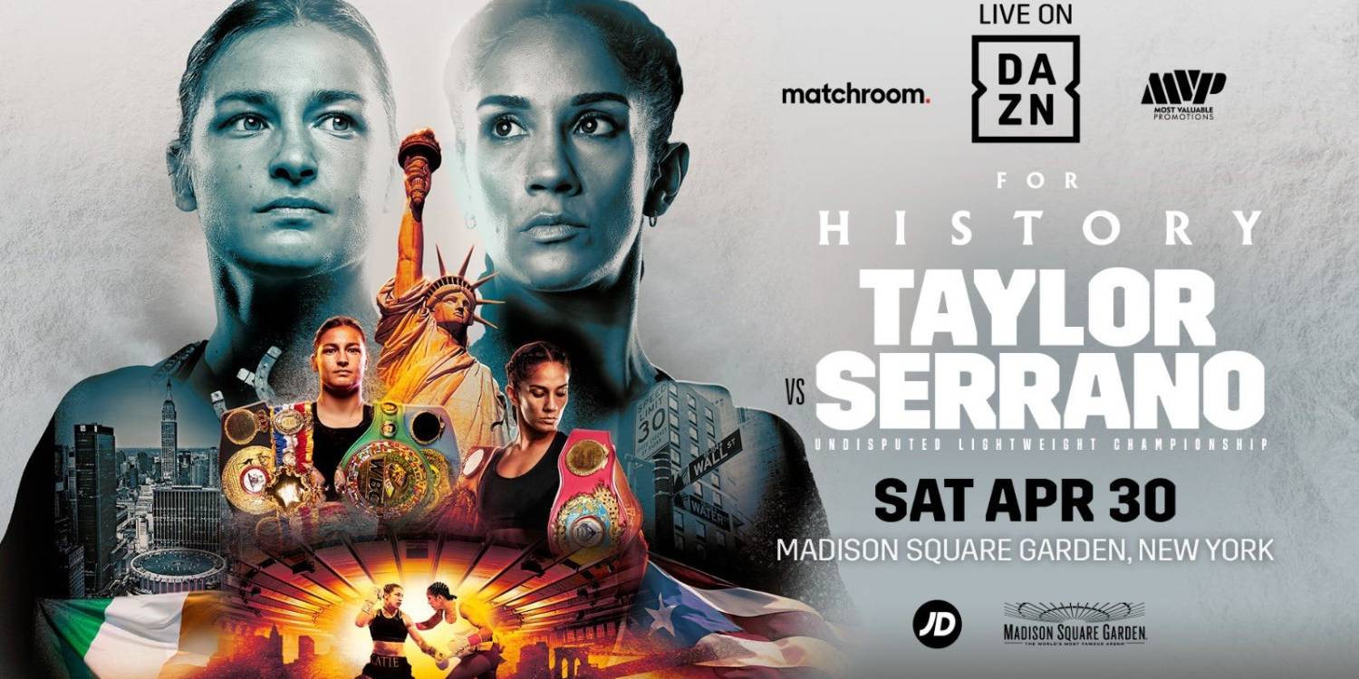 Promotional artwork for Taylor v Serrano