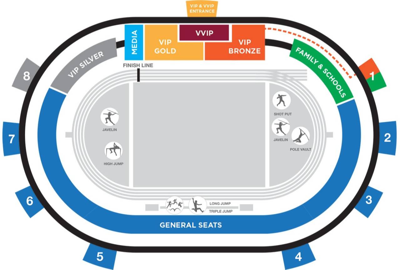 Qatar Sports Club (Suheim bin Hamad) Stadium Map