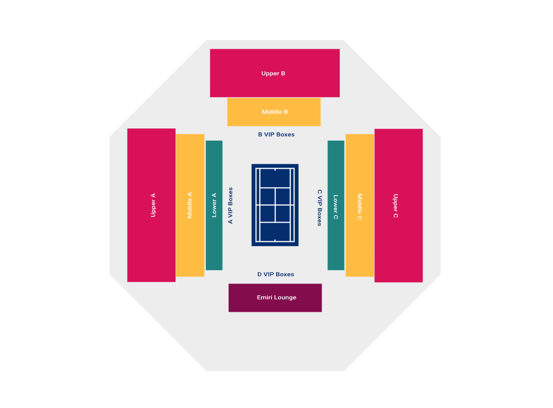 Khalifa International Tennis and Squash Complex Map