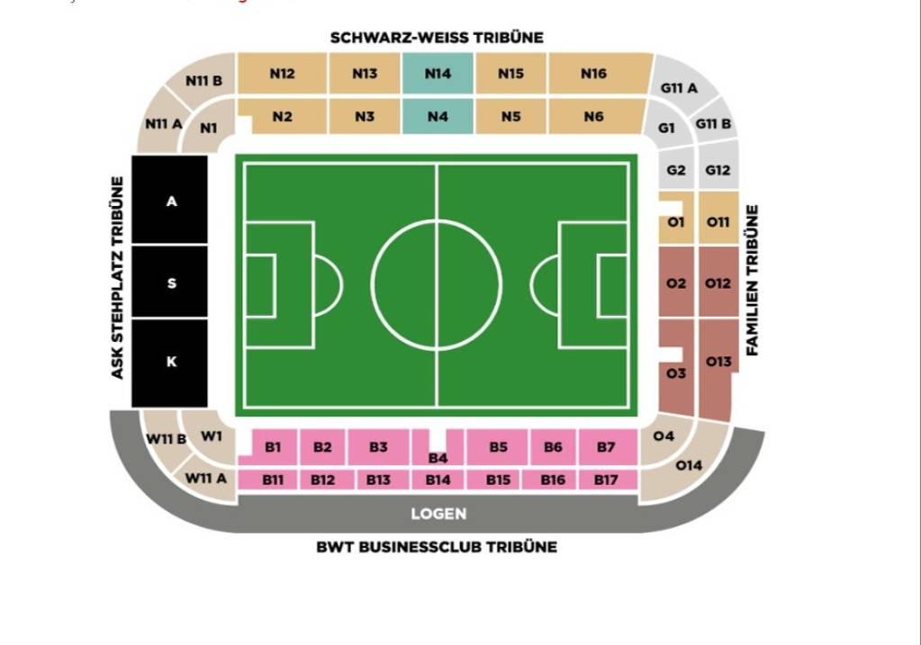 Raiffeisen Arena Map