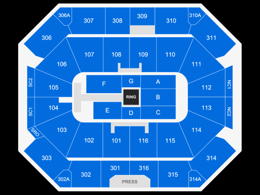 Ralph Engelstad Arena Map