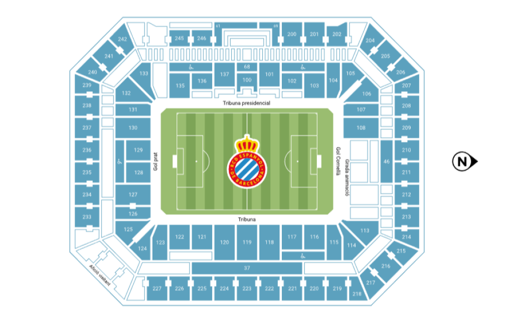 Stage Front Stadium Map