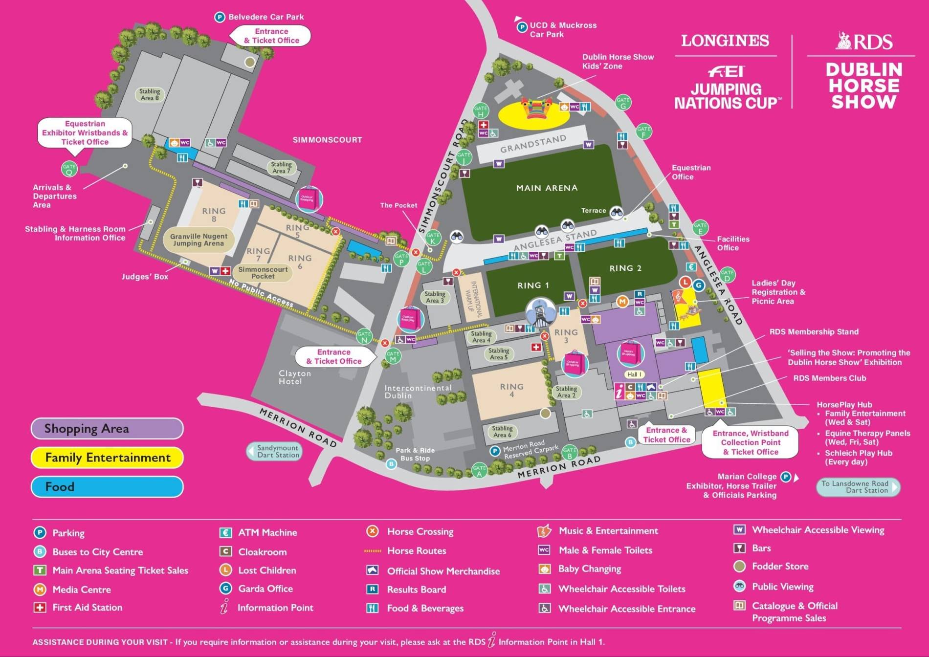RDS Arena Map