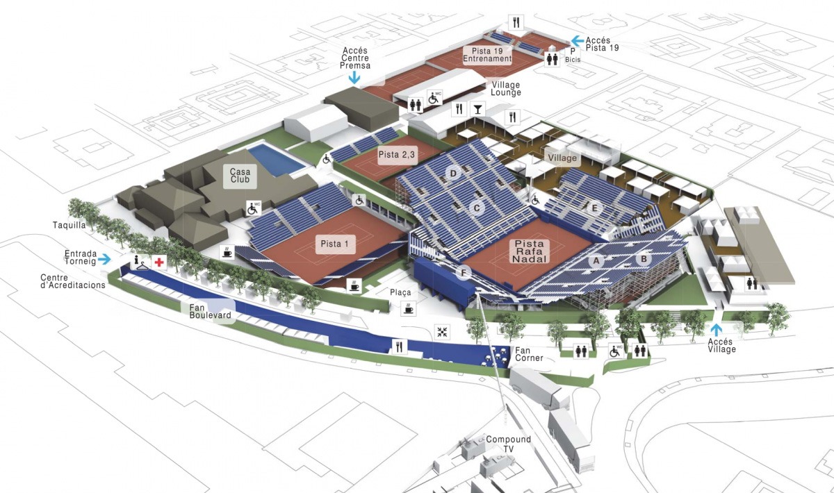 Real Club de Tenis Barcelona Map