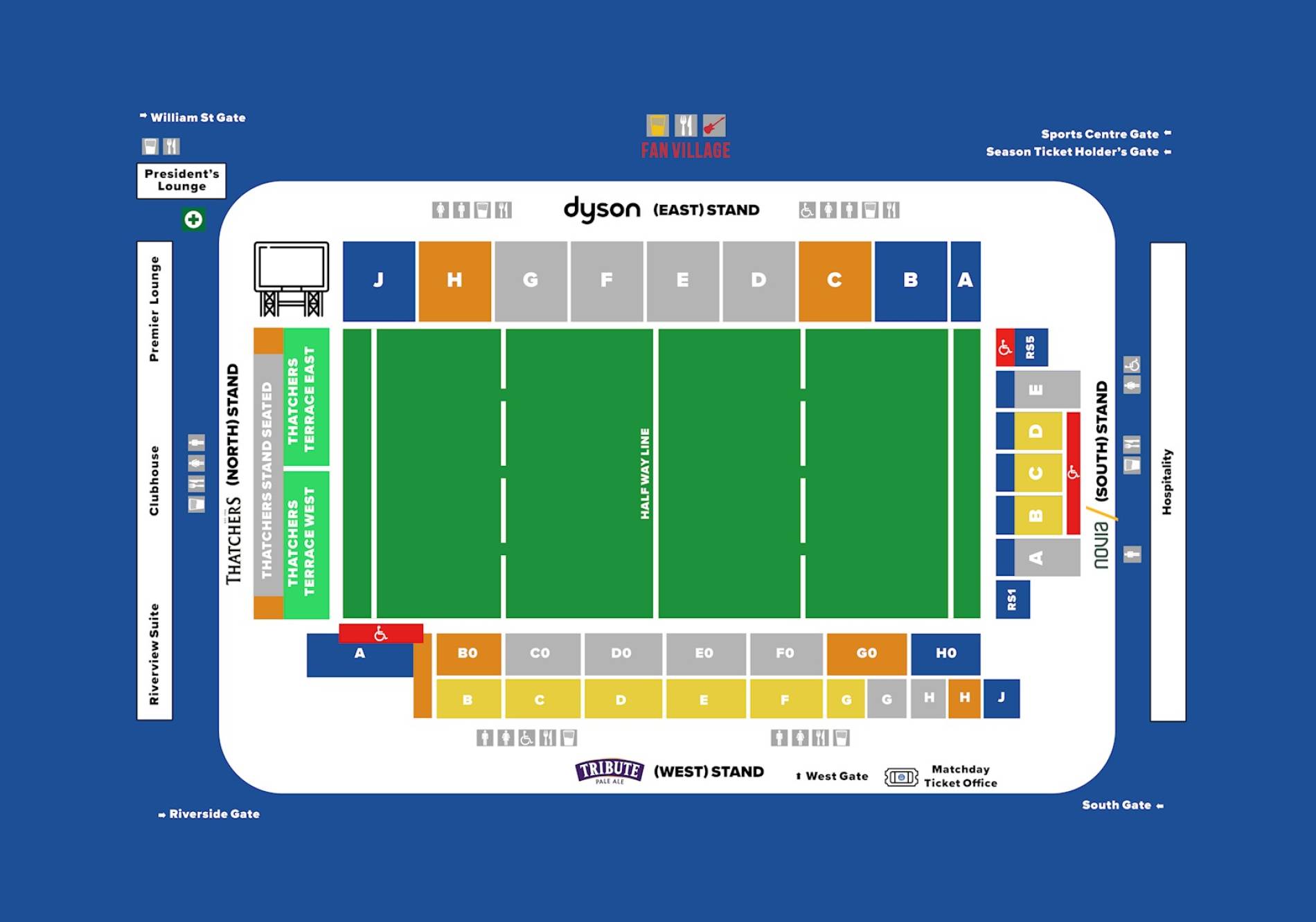 The Recreation Ground Map