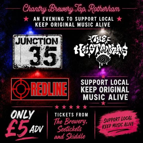 REDLINE BAND UK, THE KOSTANZAS and JUNCTION 35