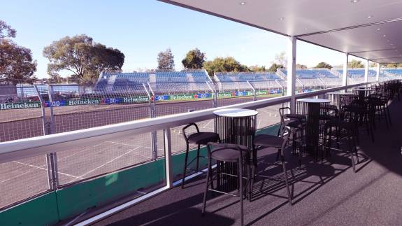 Redline is a luxury hospitality experience with views of turns 3 and 4