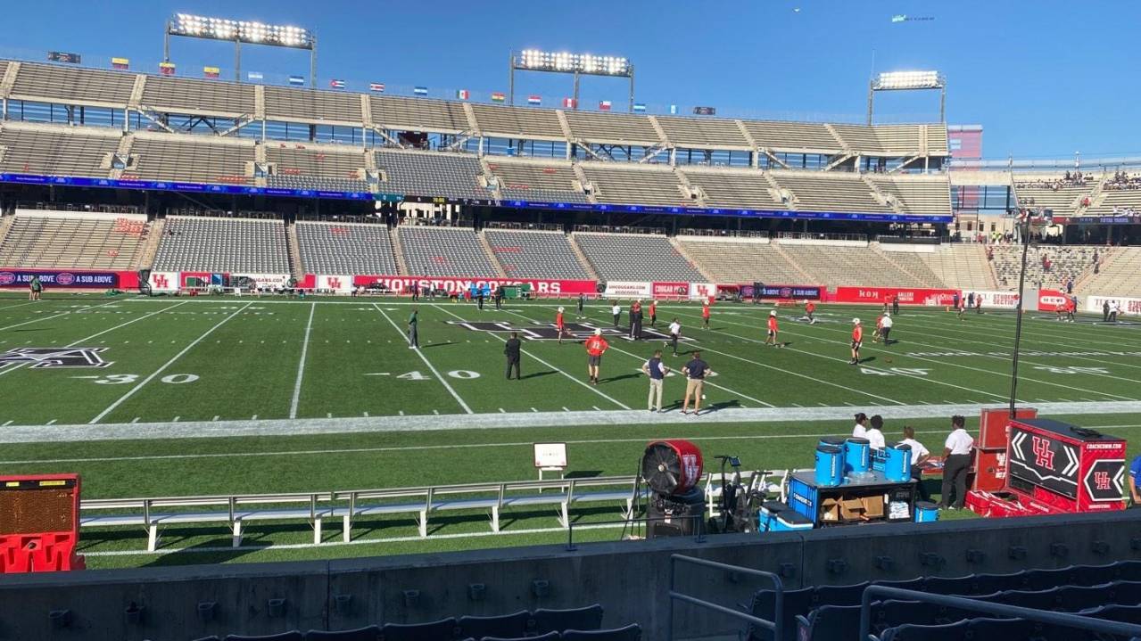 Representative view from Club seating at TDECU Stadium
