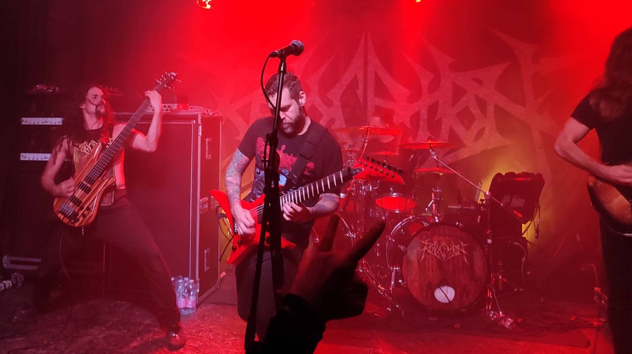 Revocation live in concert at Alchemica Music Club in Bologna, Italy