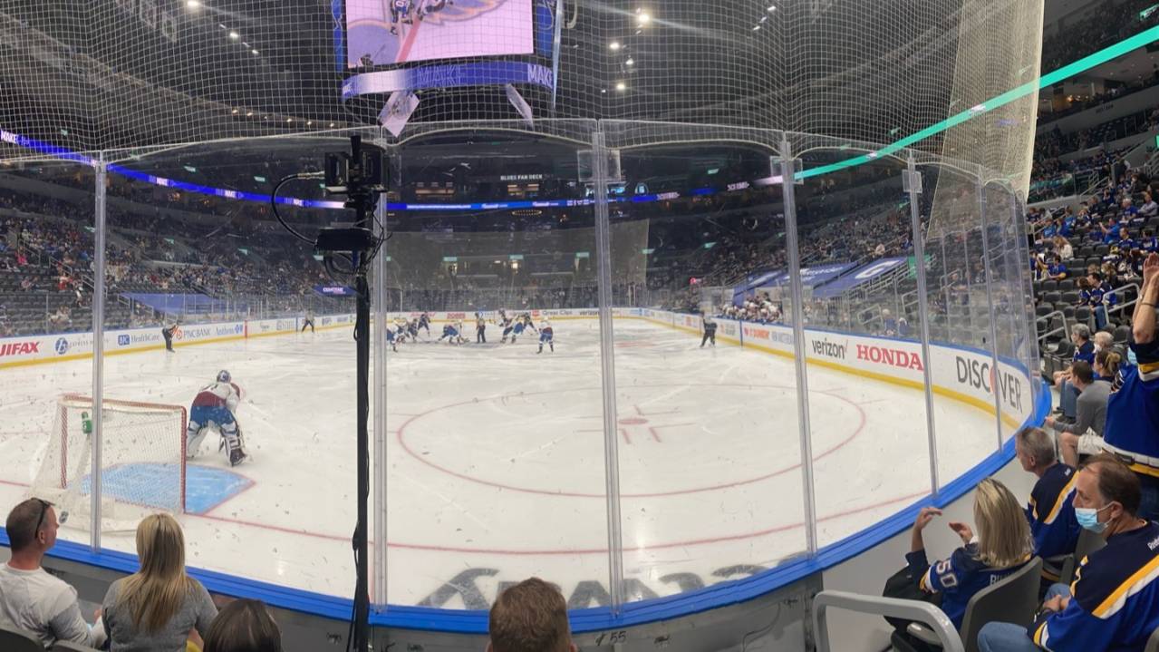 Rinkside Seats in Section 109 at Enterprise Center