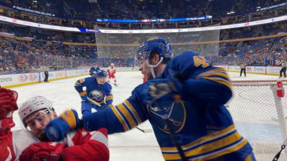 Rinkside seats in Section 112 at KeyBank Center