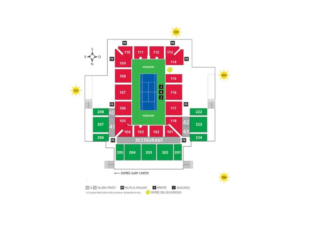 Rogers Court seating map