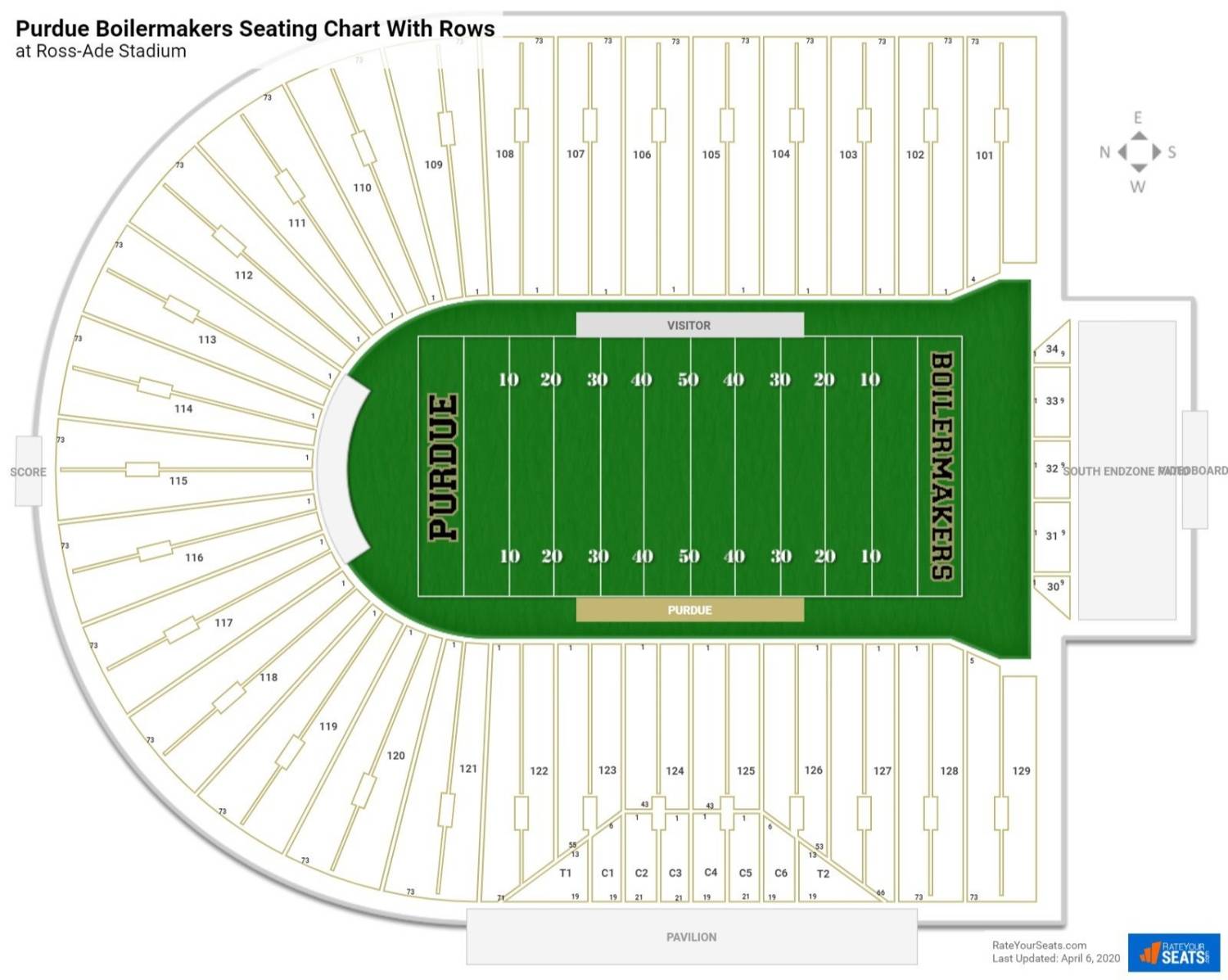 Ross-Ade Stadium Map