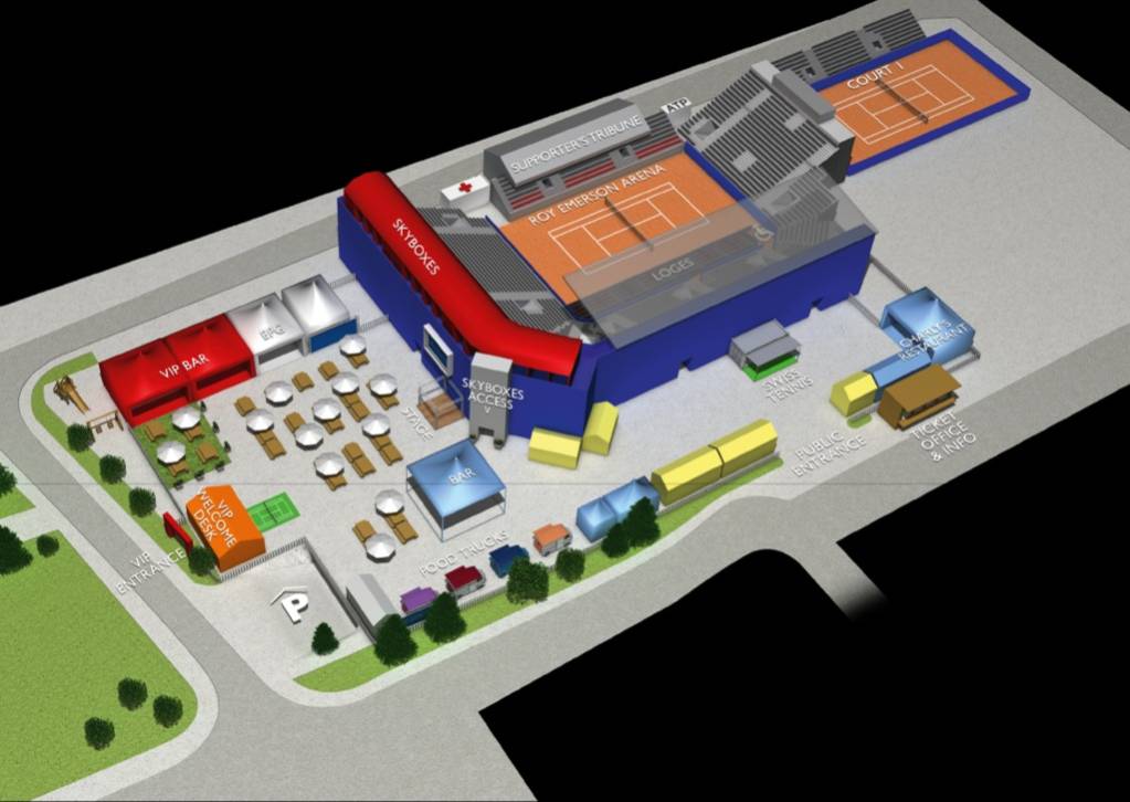 Roy Emerson Arena Map