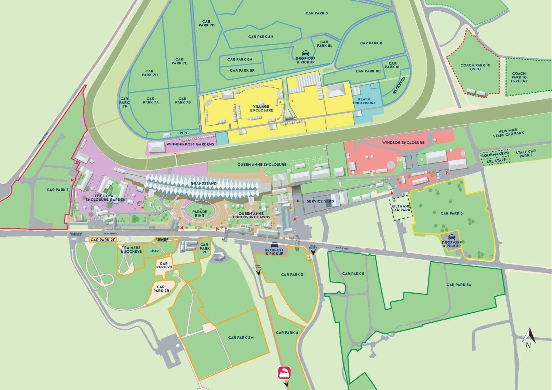 Ascot Racecourse Map