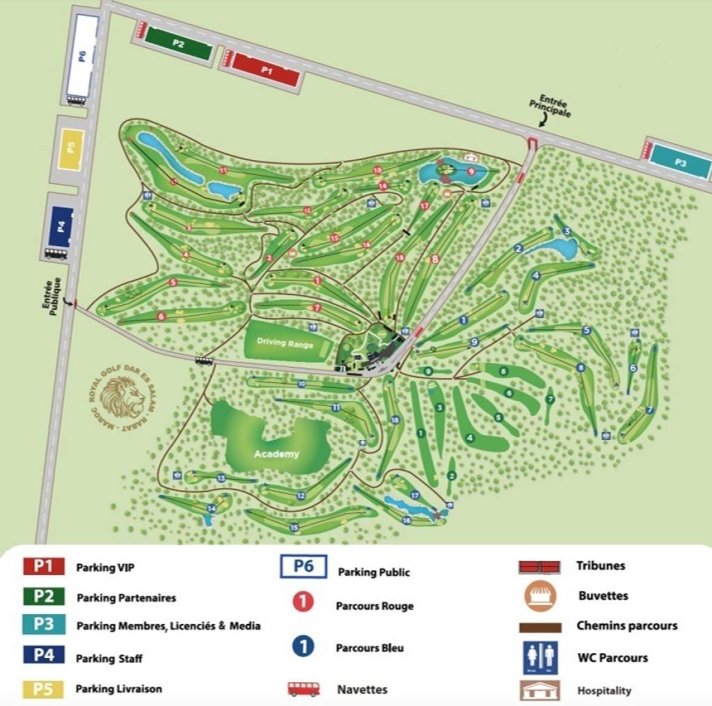 Royal Golf Dar Es Salam Map
