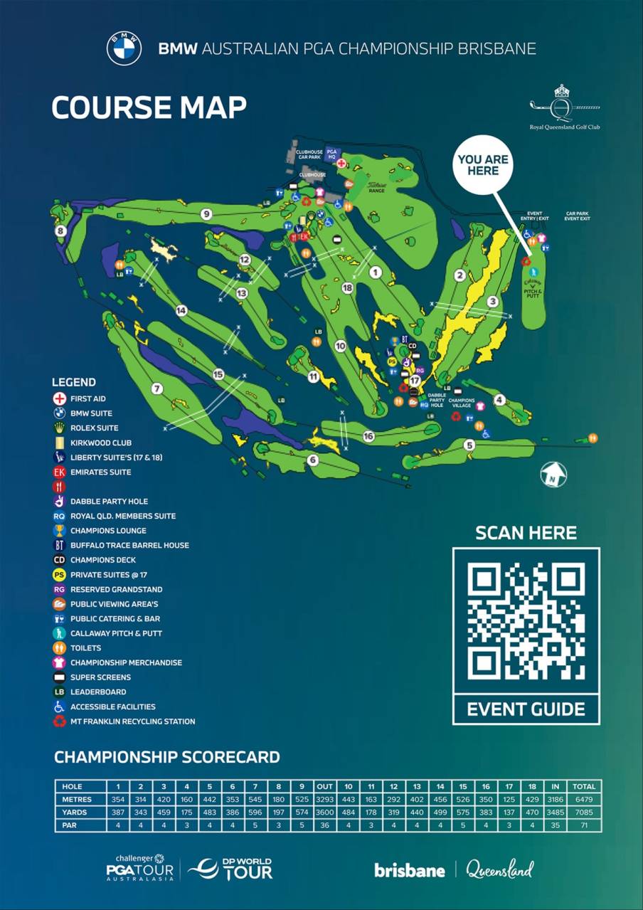Royal Queensland Golf Club Map