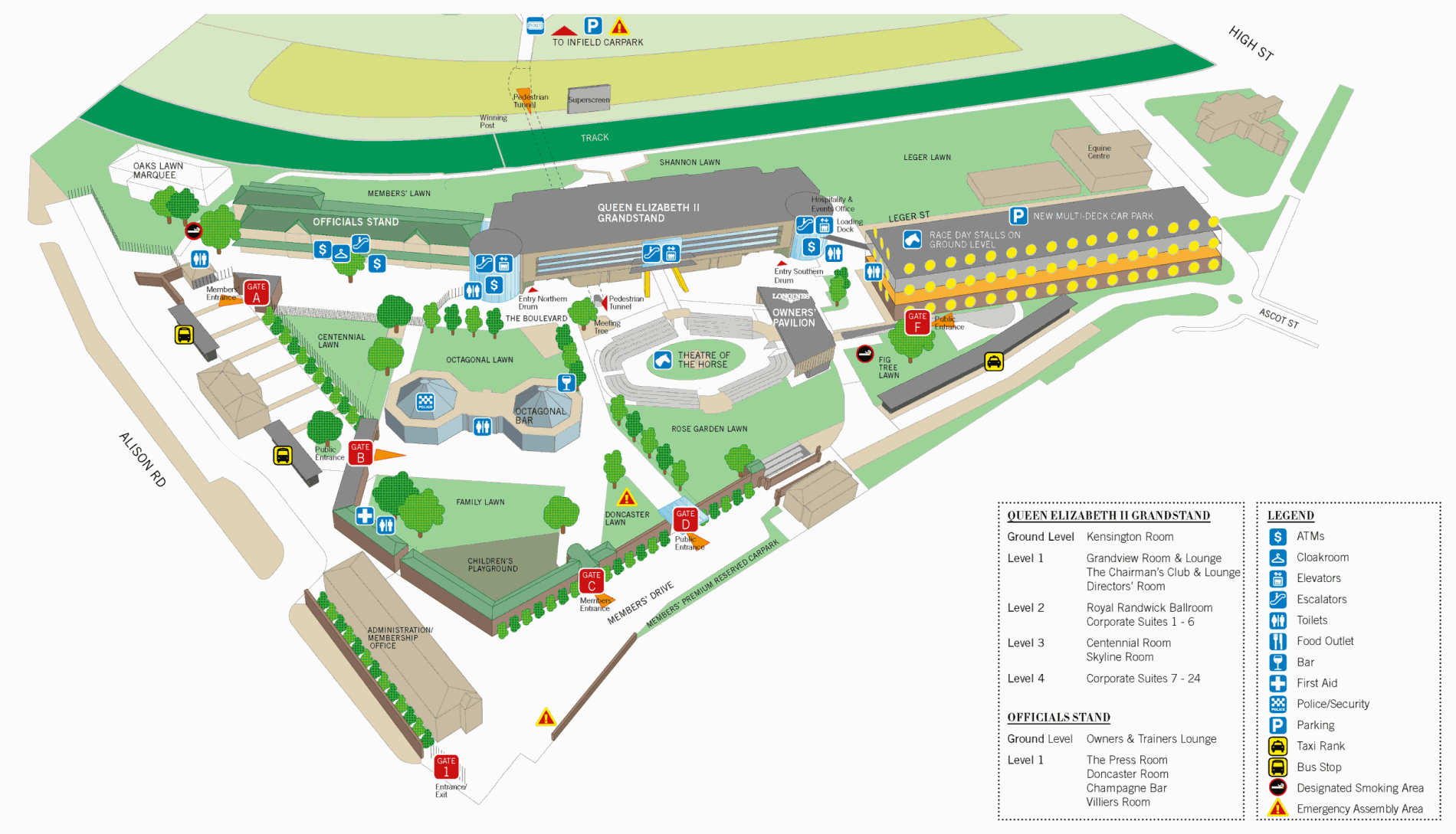 Royal Randwick Racecourse Map