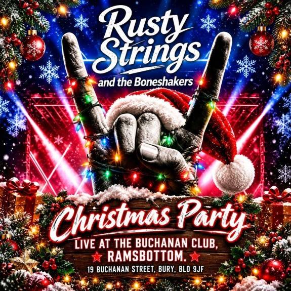 Rusty Strings and the Boneshakers Christmas Party