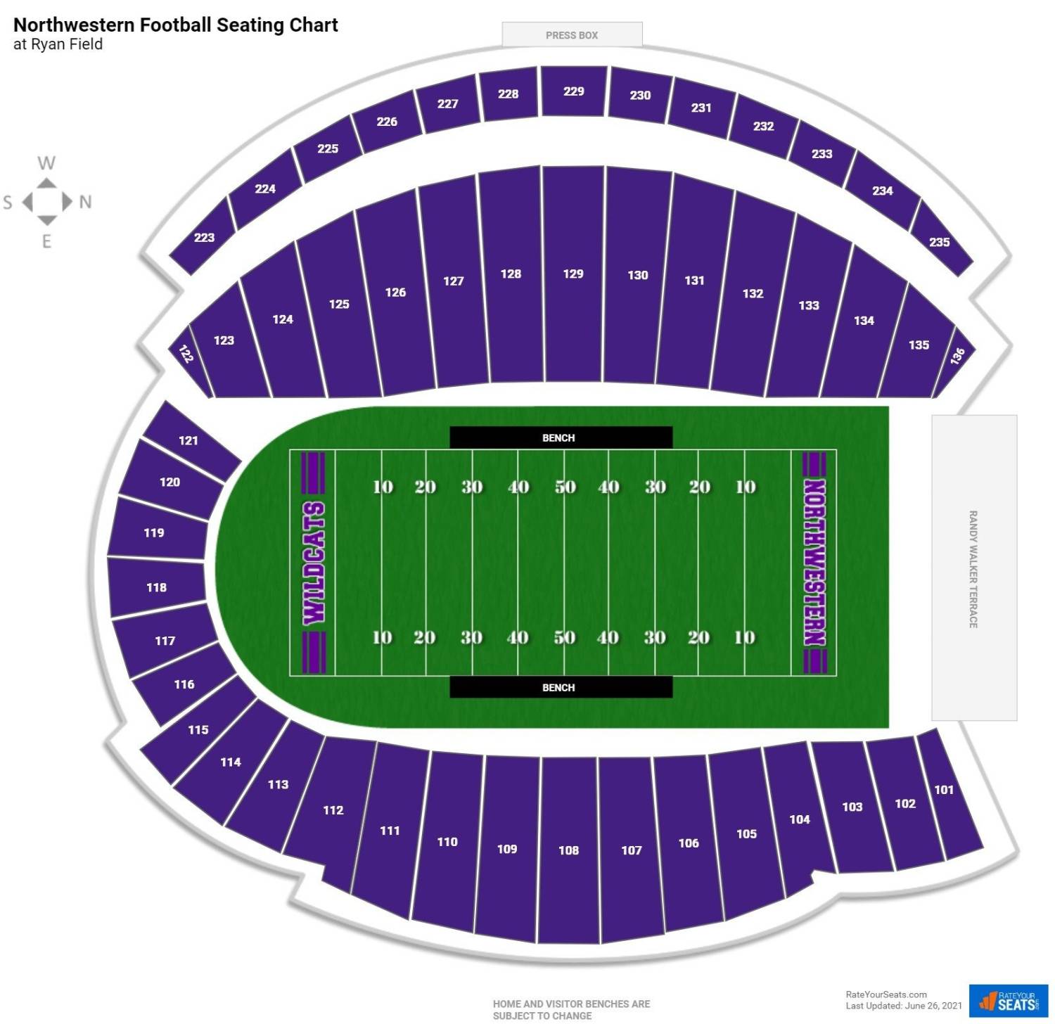 Ryan Field Map