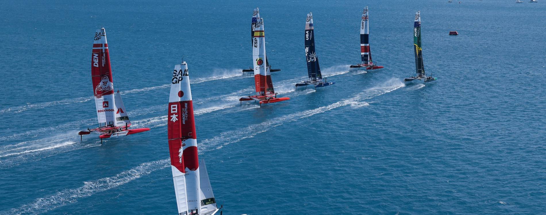 SailGP teams race in Bermuda