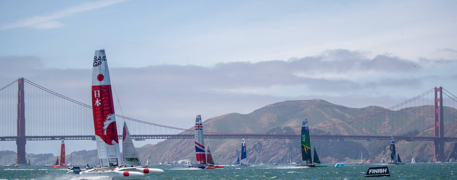 SailGP teams race in San Francisco