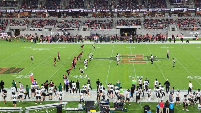San Diego Aztecs playing at Snapdragon Stadium