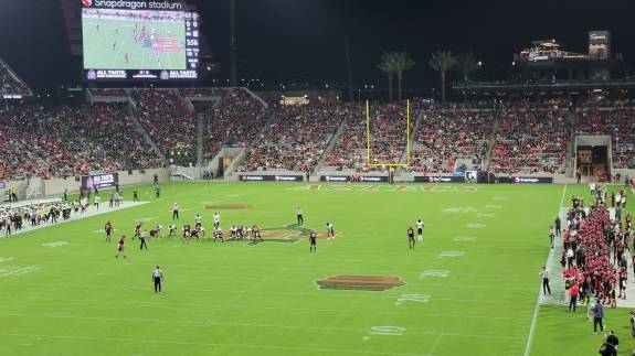 San Diego Aztecs playing at Snapdragon Stadium