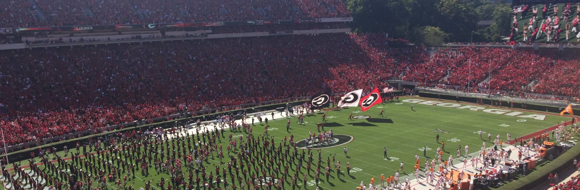 Sanford Stadium is home to the Georgia Bulldogs football team