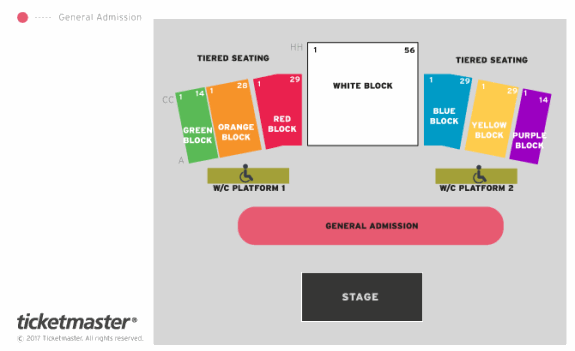 Scarborough Open Air Theatre Map