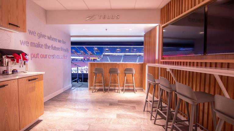 Scotiabank Suite with views of the arena