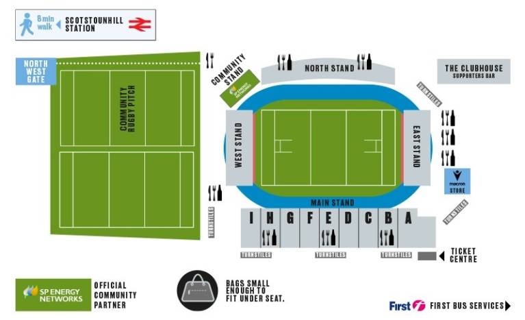 Scotstoun Stadium Map