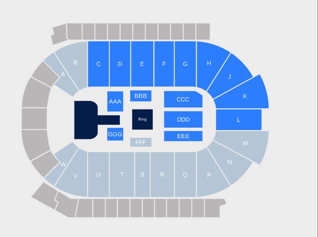 Blue FCU Arena Map