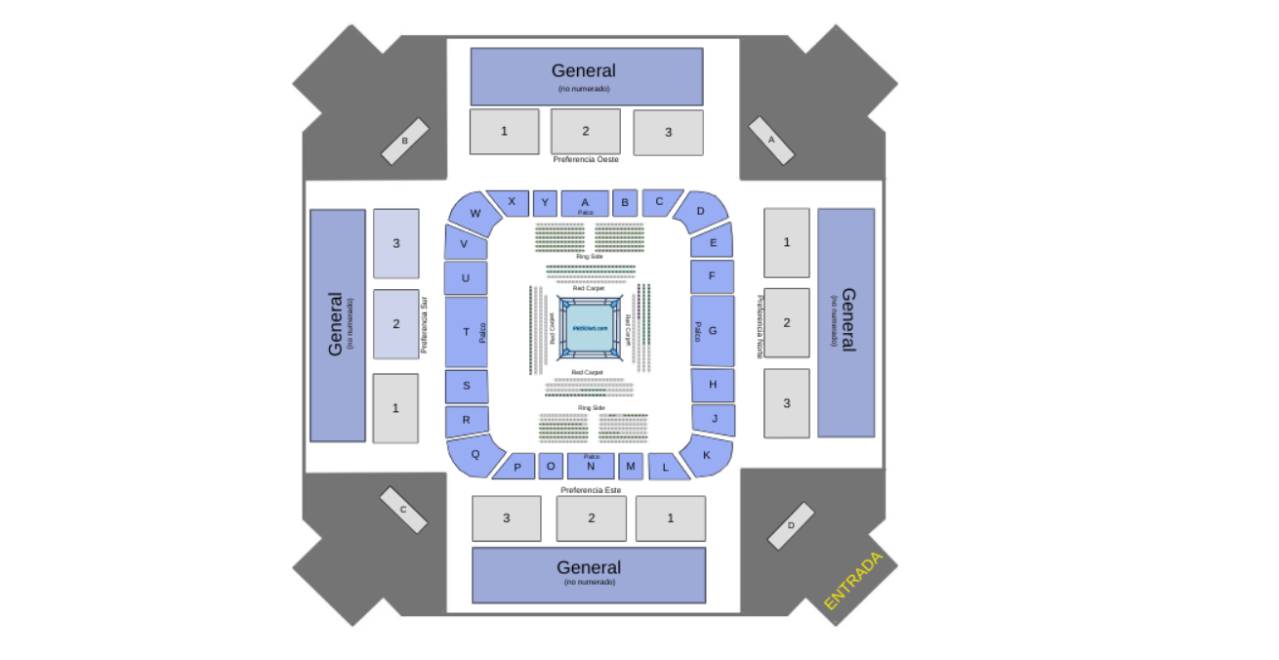 Coliseo Roberto Clemente Map