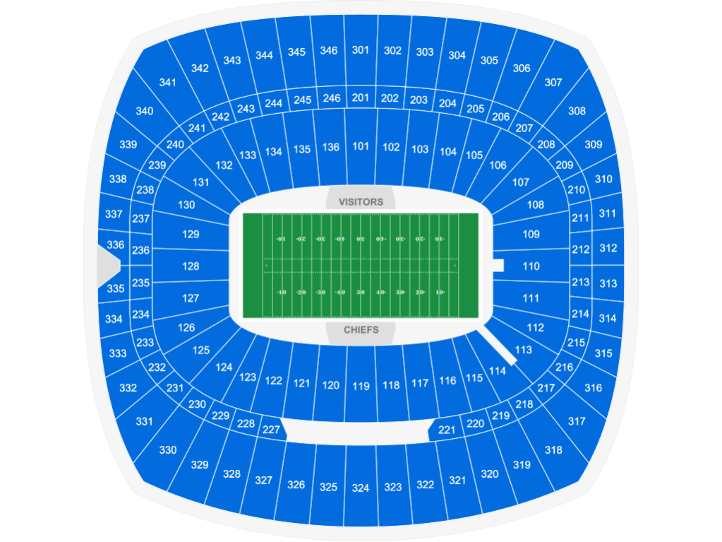 GEHA Field at Arrowhead Stadium Map