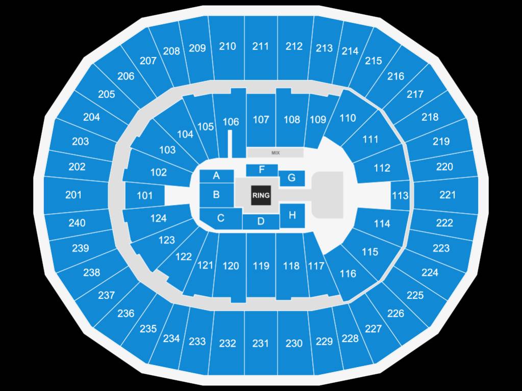 Lawrence Joel Veterans Memorial Coliseum Map