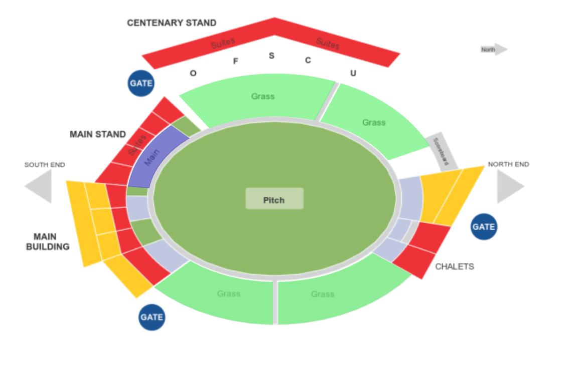 Mangaung Oval Map