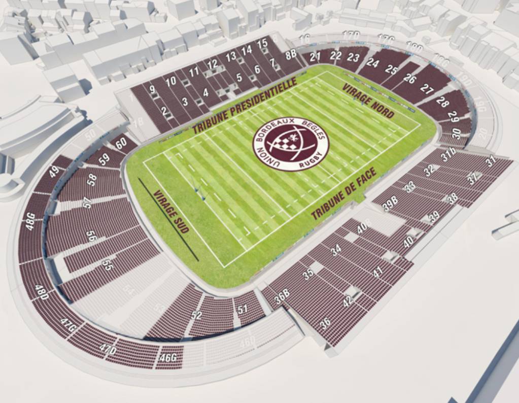 Stade Chaban-Delmas Map