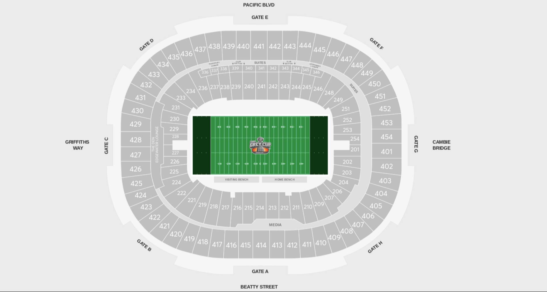 Grey Cup TBC vs TBC Tickets 17 Nov 2024 BC Place Koobit